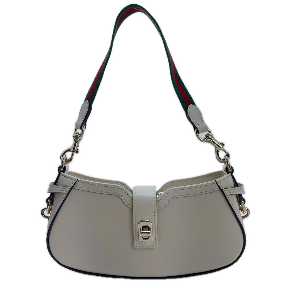 Gucci Moonside Hobo Bag Ivory White Leather